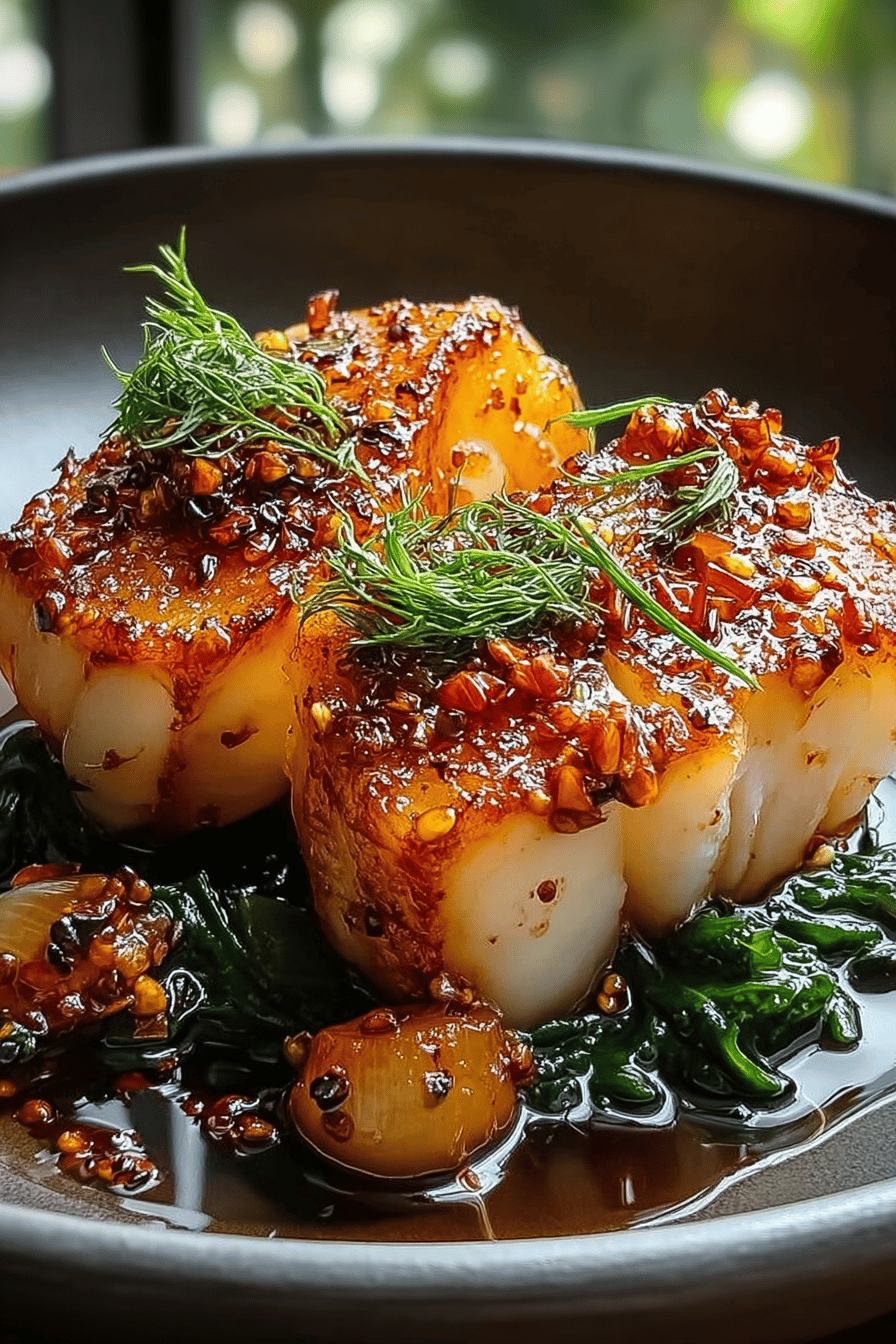 Ginger Soy Glazed Cod