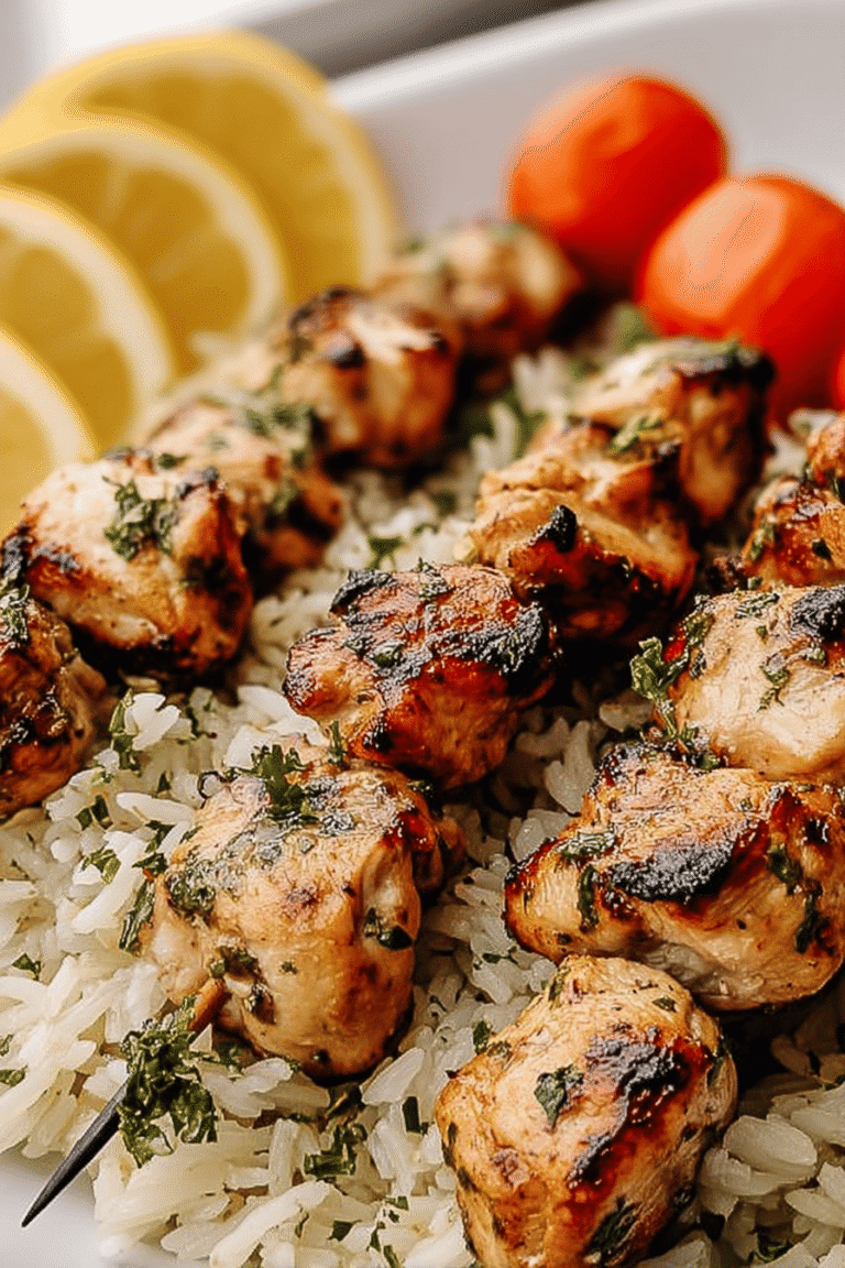 Greek Chicken Souvlaki Lemon Rice 100.Png