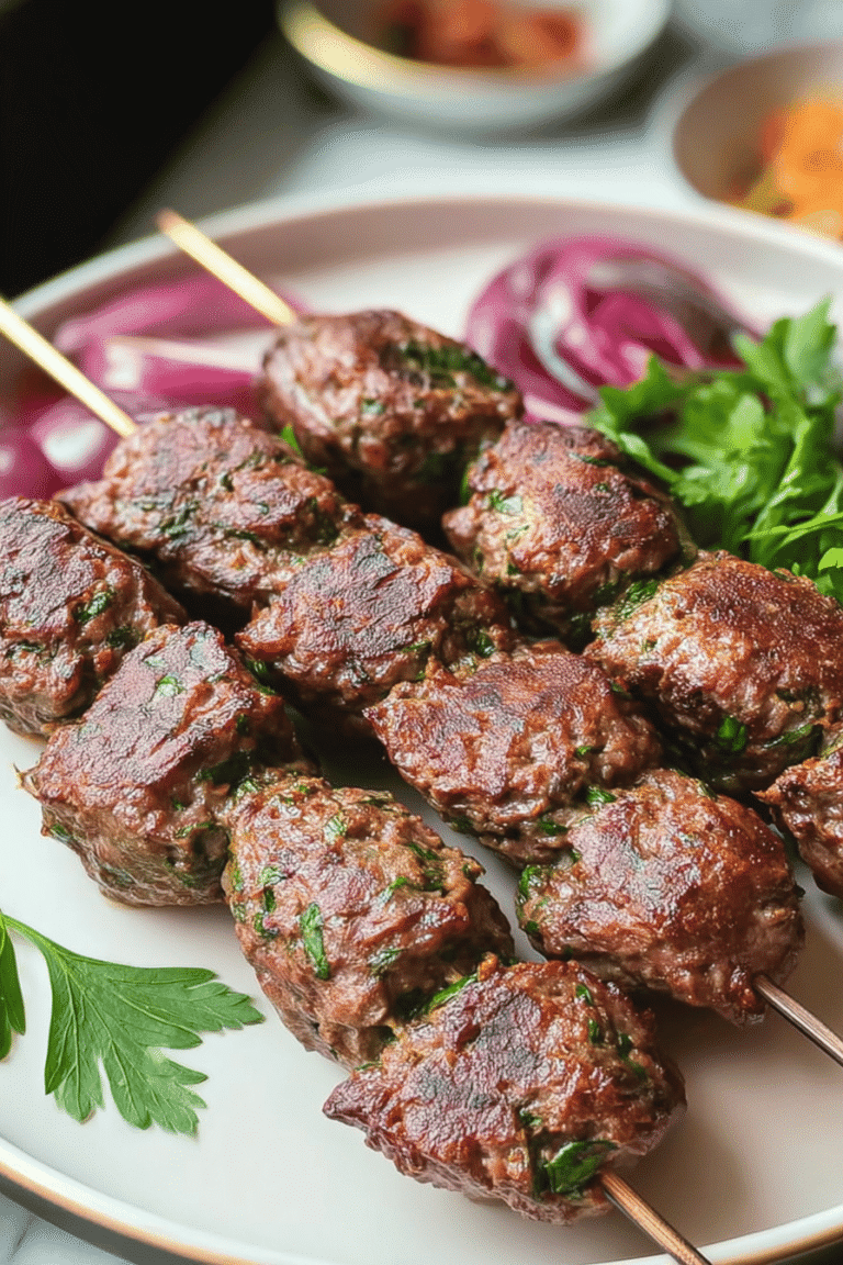 Lebanese Kafta Kebabs 10.Png