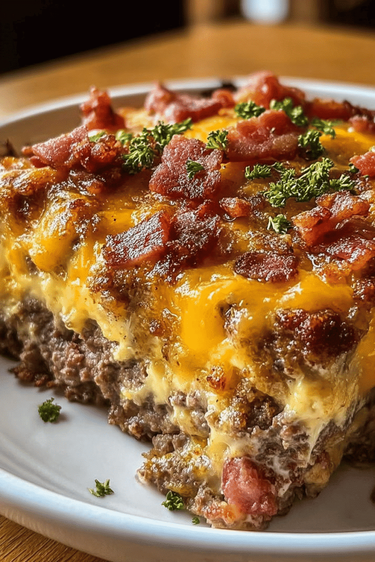 Low Carb Bacon Cheeseburger Casserole 87.Png