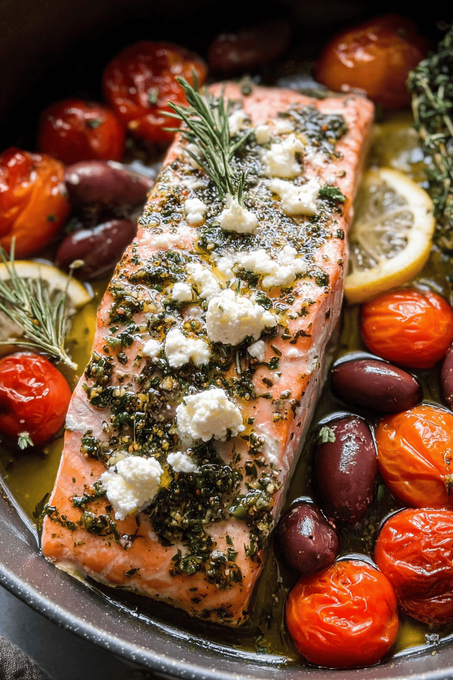 Mediterranean Baked Salmon