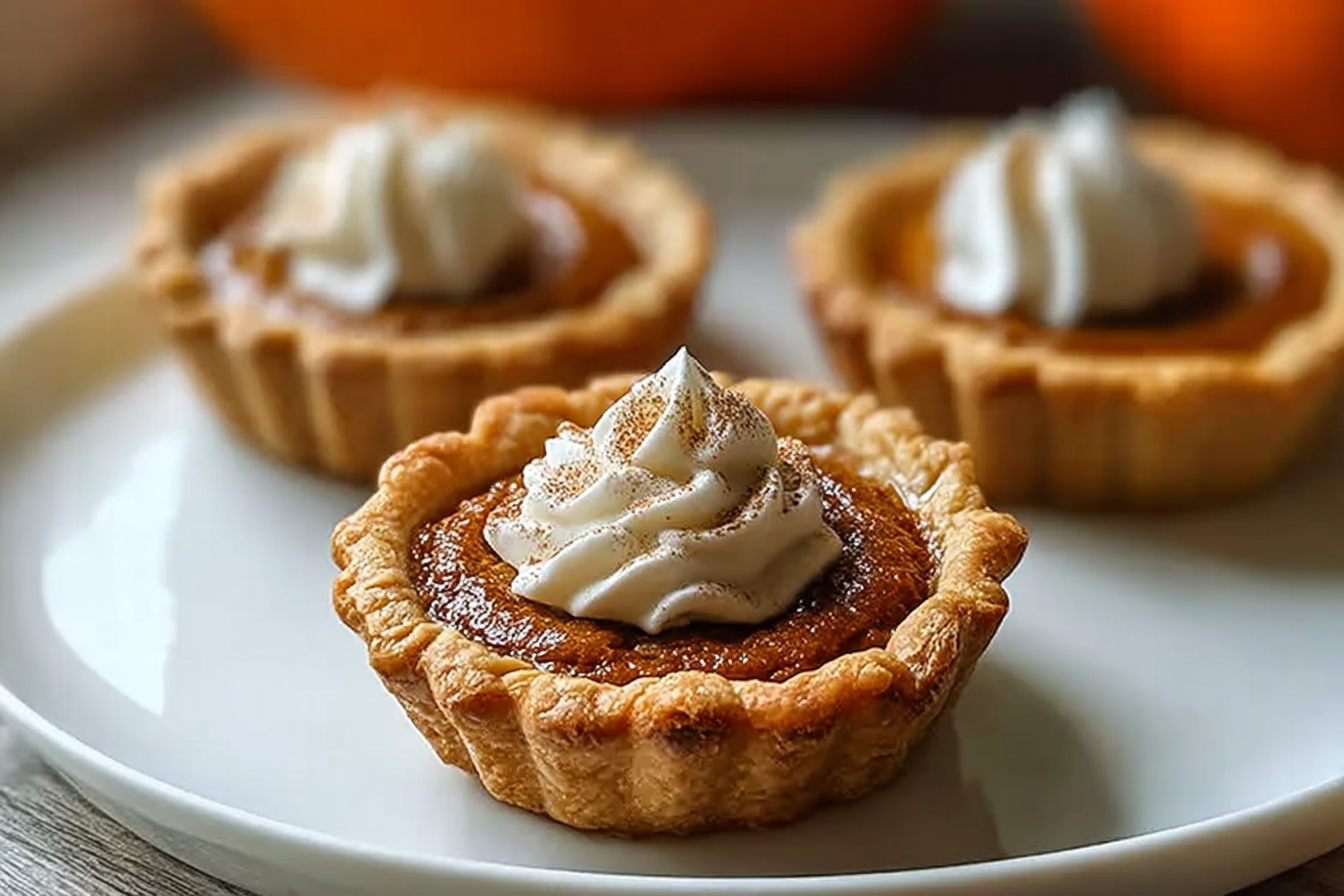 Mini Flaky Crust Pumpkin Pies