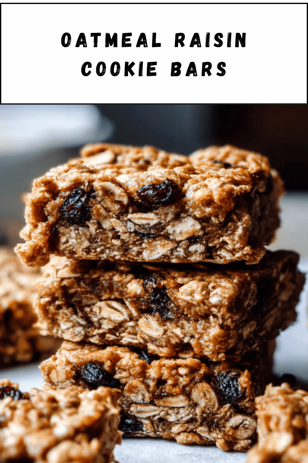 Oatmeal Raisin Cookie Bars