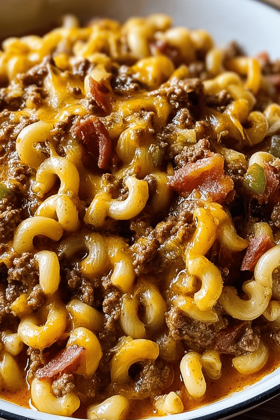 One Pot Cheeseburger Macaroni