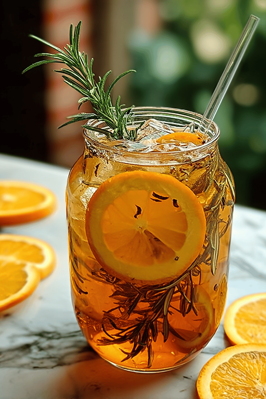 Rosemary Orange Ice Tea Recipe For A Refreshing Citrus Twist 6 Orange Rosemary Tea