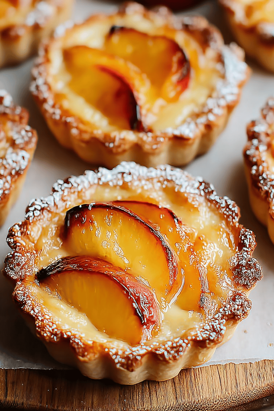 Peach Cream Cheese Tarts