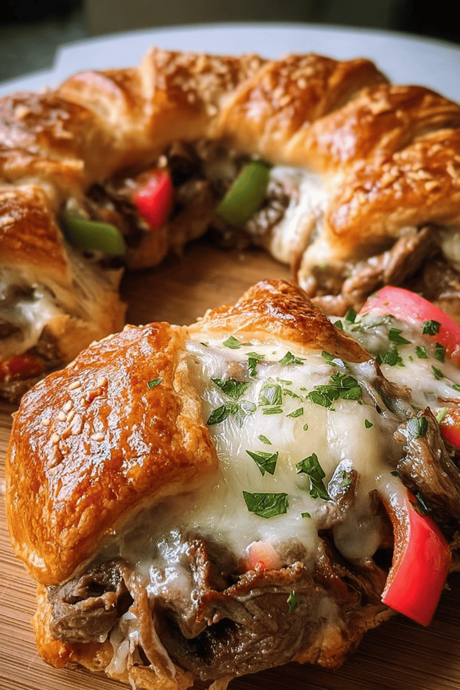 Philly Cheese Steak Crescent