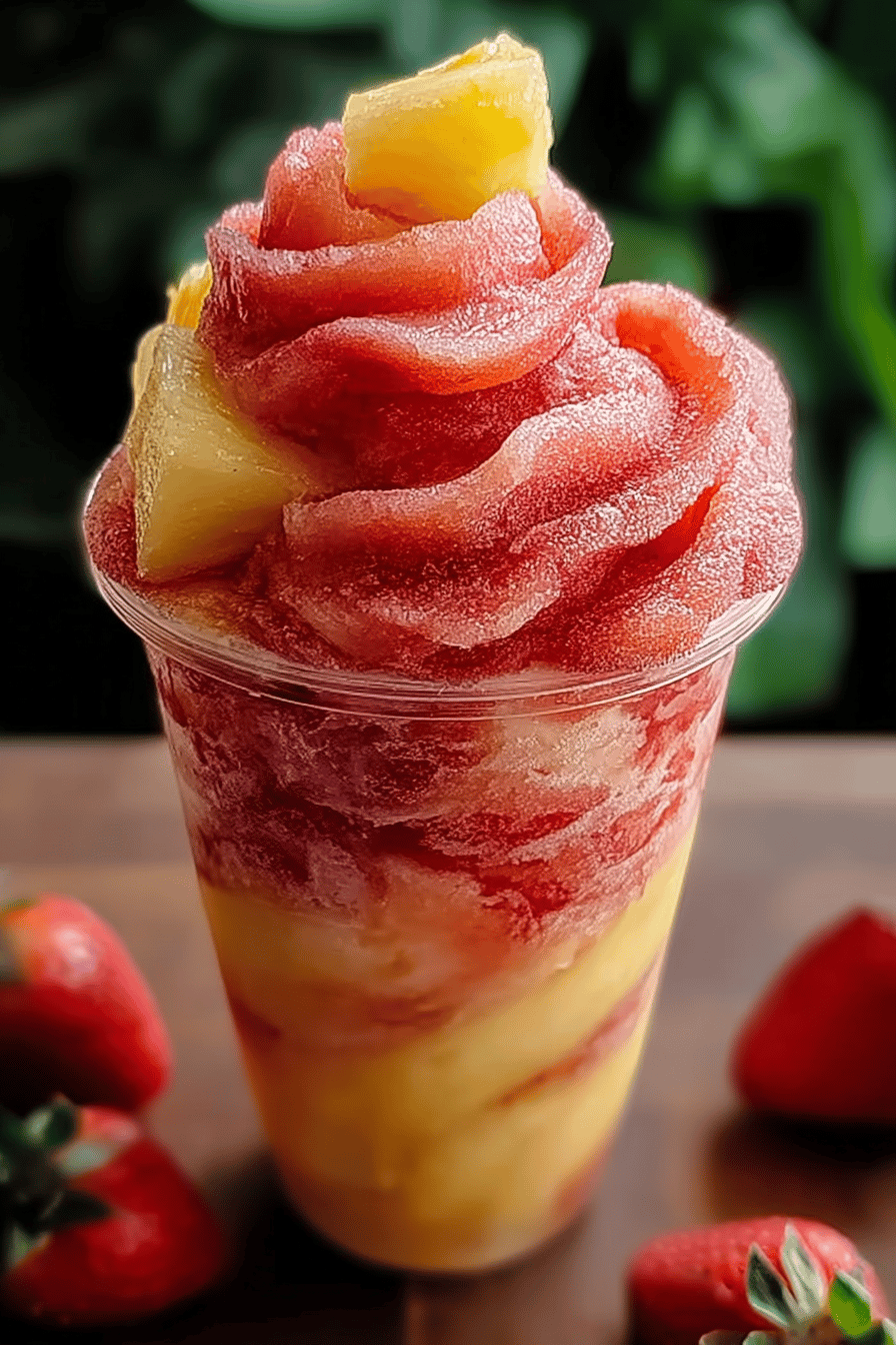 Strawberry Pineapple Slush Recipe For A Refreshing Tropical Treat 6 Pineapple Strawberry Slushies