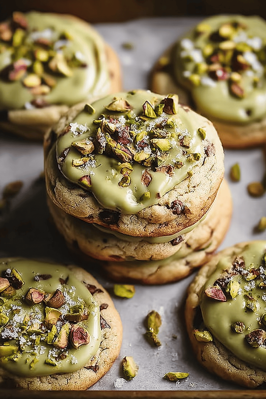 Pistachio Cream Stuffed Cookies