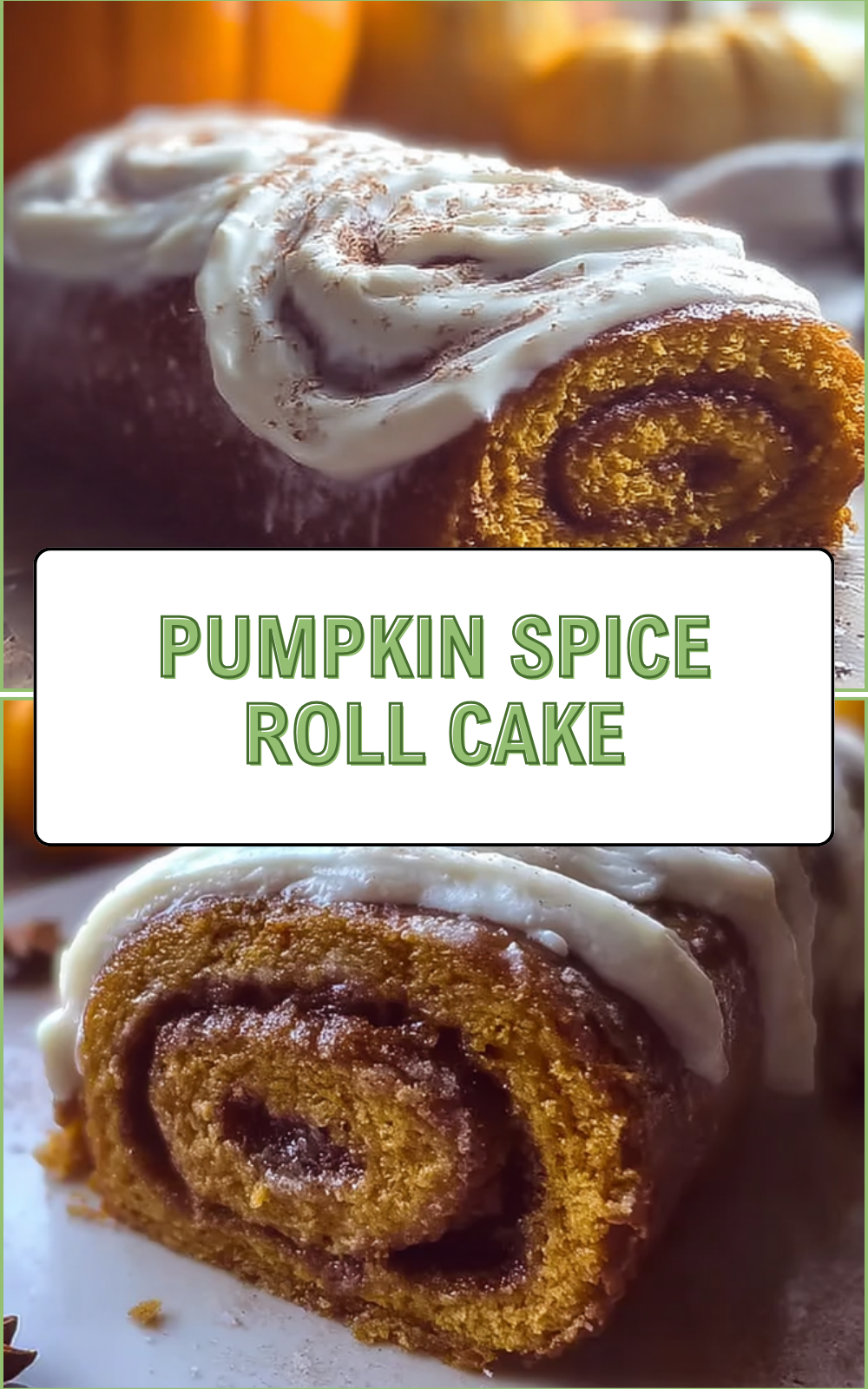 Pumpkin Spice Roll Cake