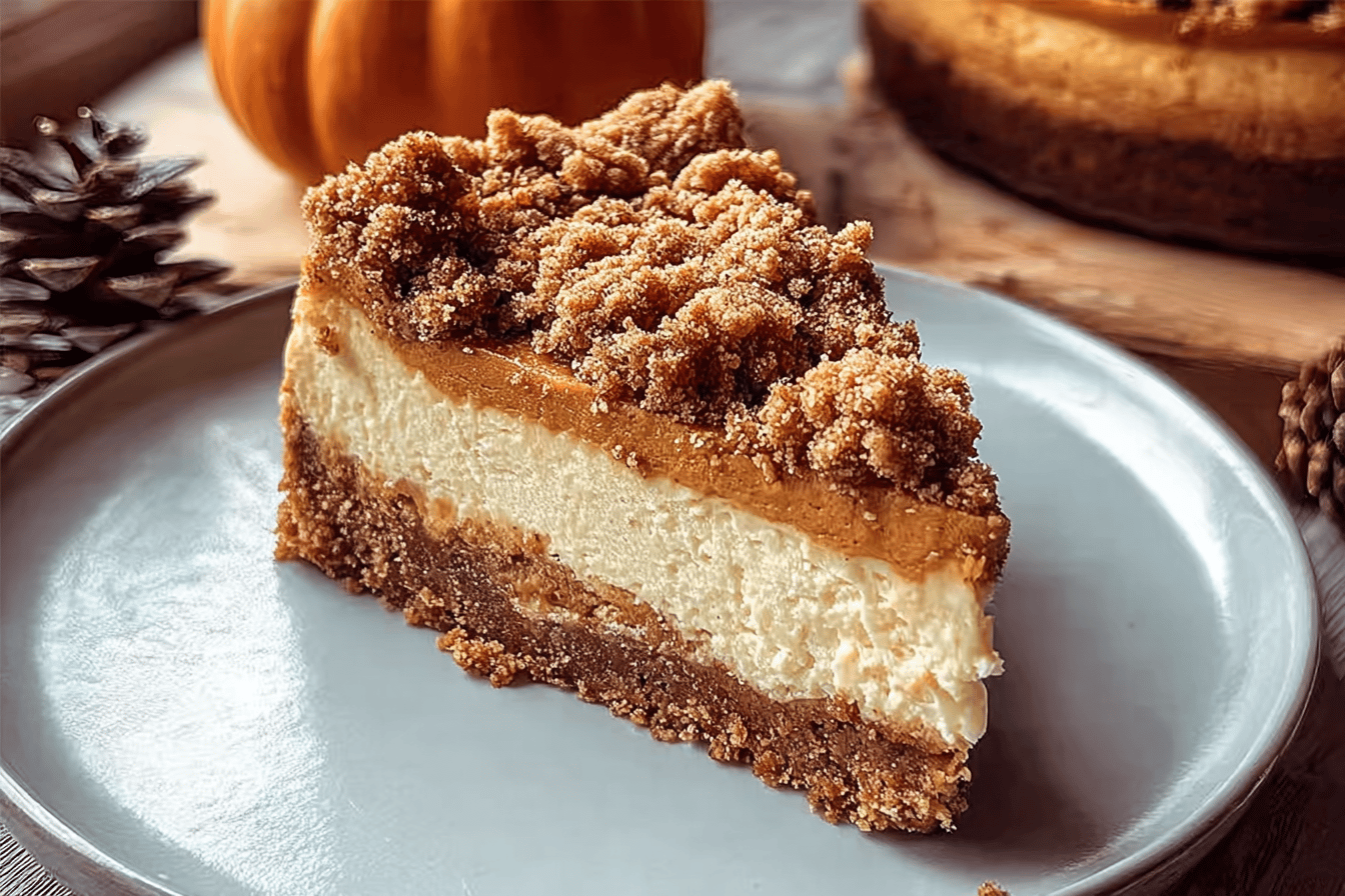 Pumpkin Streusel Cheesecake