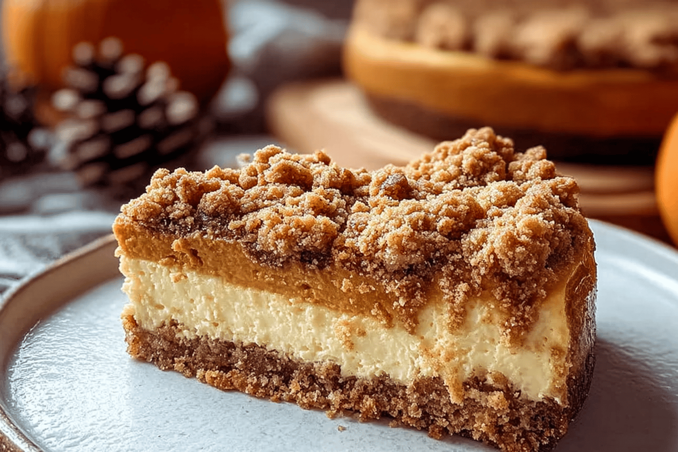 Pumpkin Streusel Cheesecake