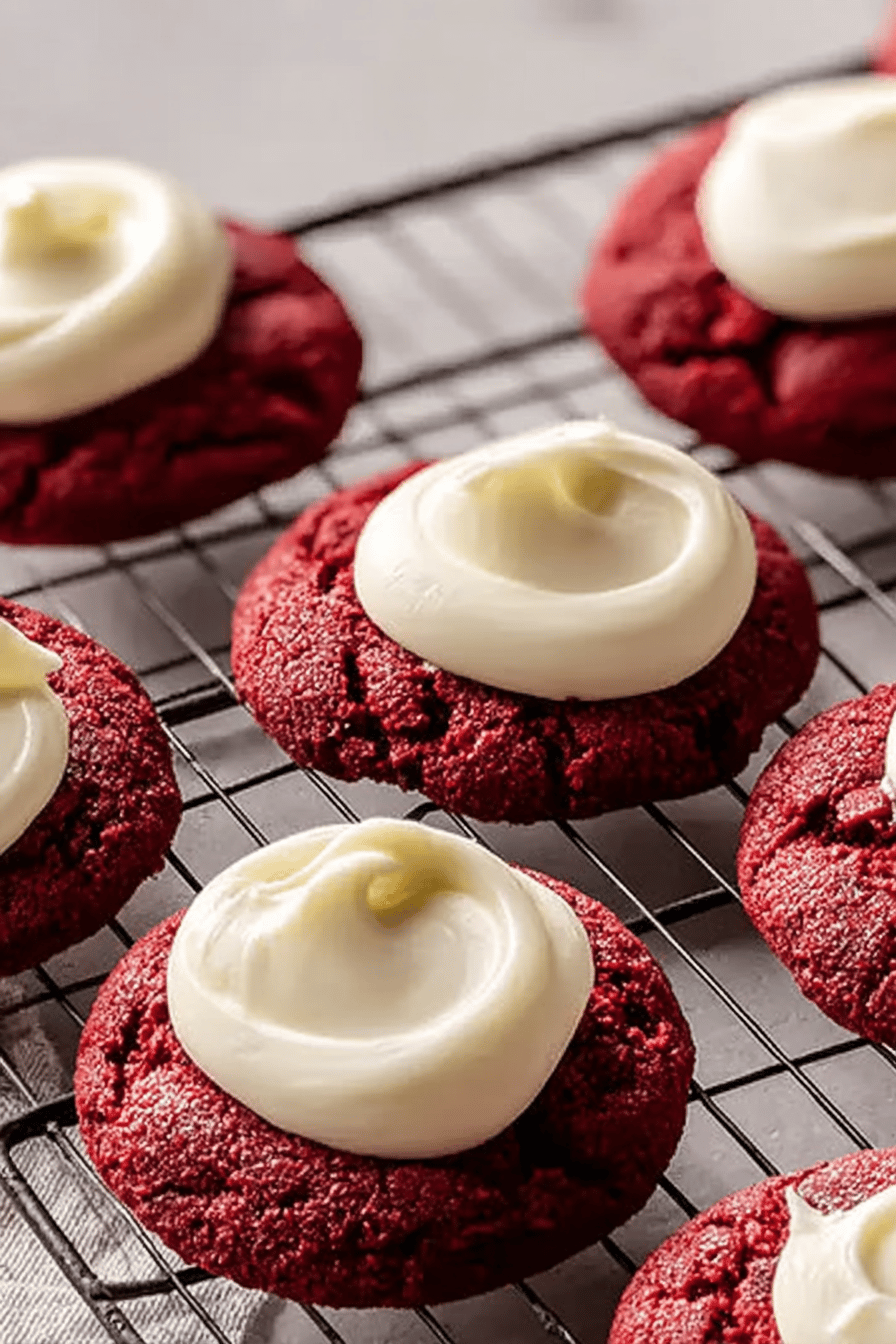 Red Velvet Cream Cheese Cookies