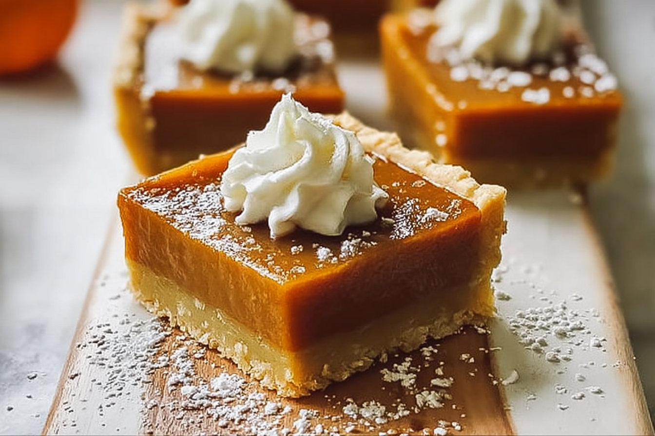 Salted Caramel Pumpkin Pie Bars