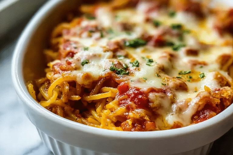 Southern Style Spicy Chicken Spaghetti Casserole 94.Png