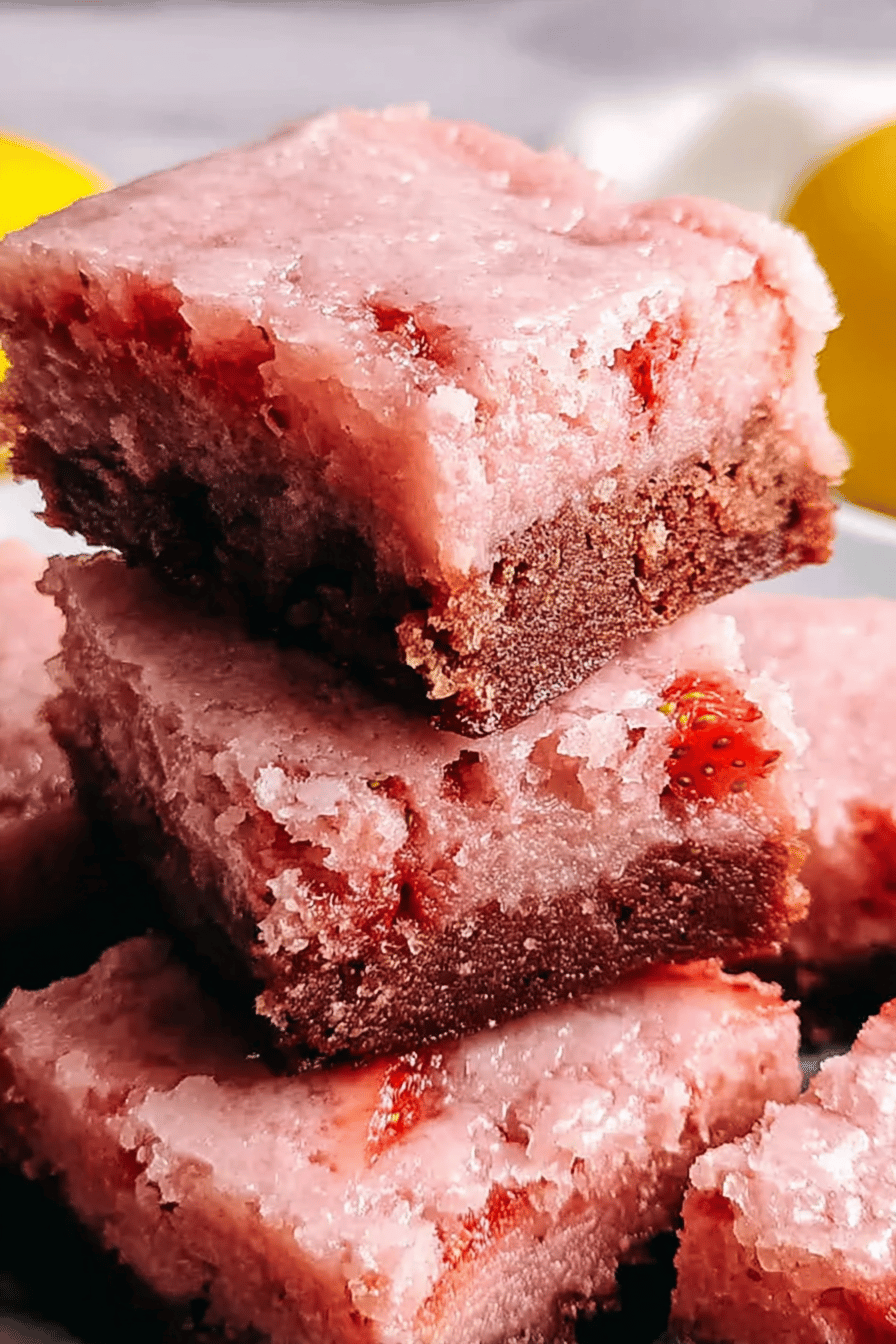 Strawberry Brownies
