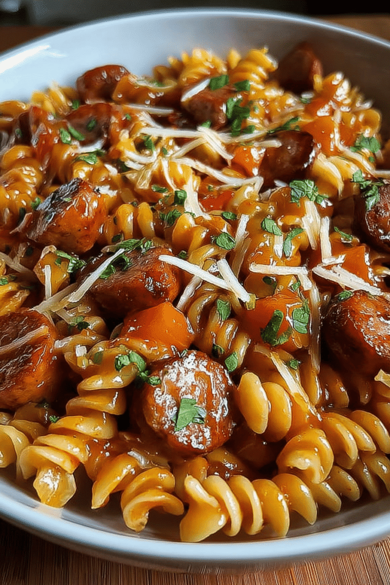 Sweet Chili Bbq Sausage Pasta 90.Png