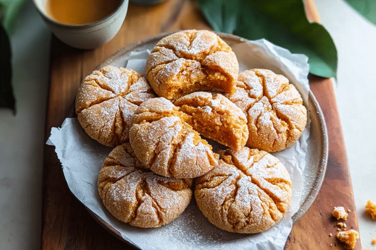 Thai Tea Mochi Crinkle Cookies 80.Png