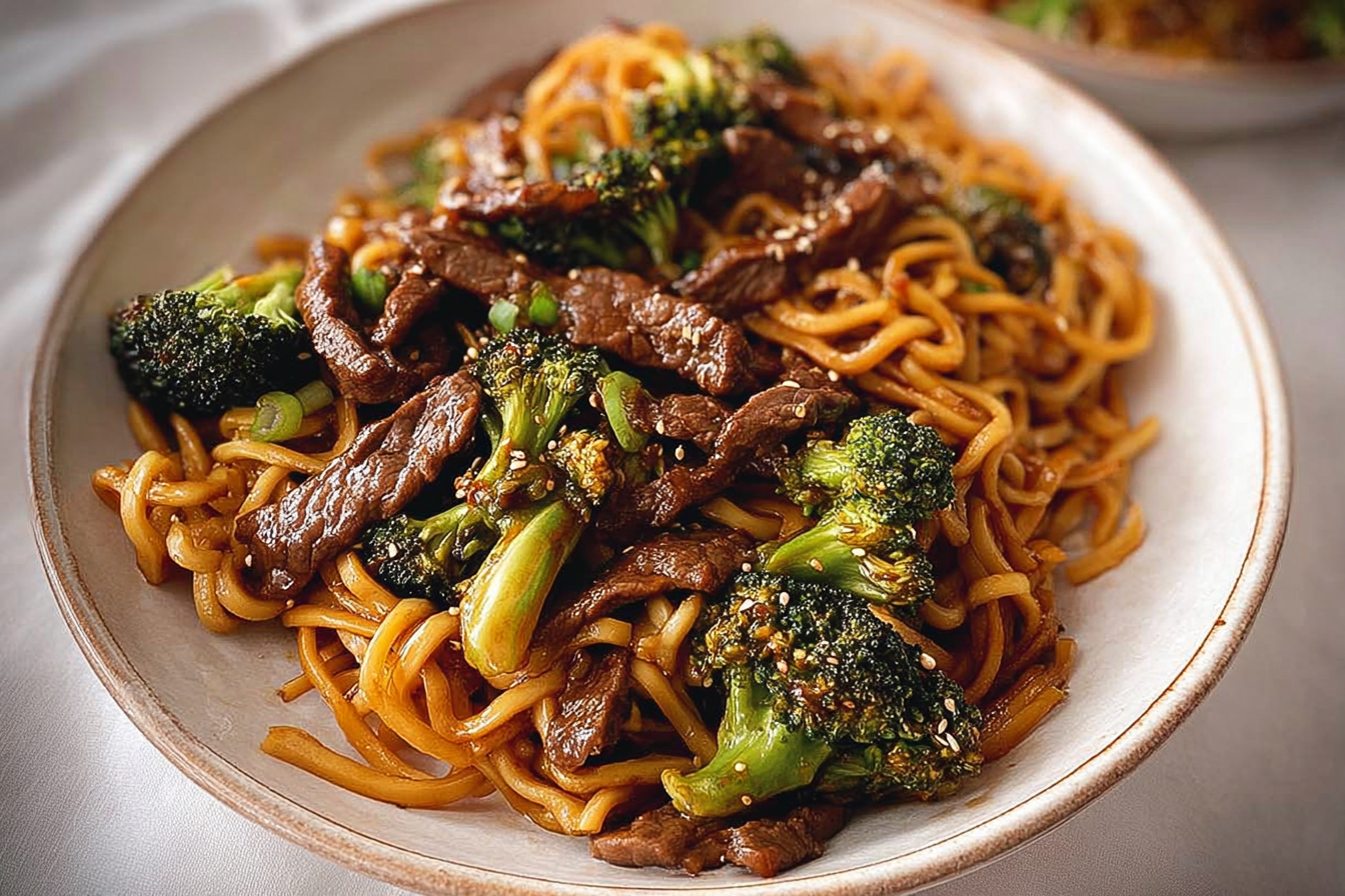 Beef Broccoli Lo Mein Noodles