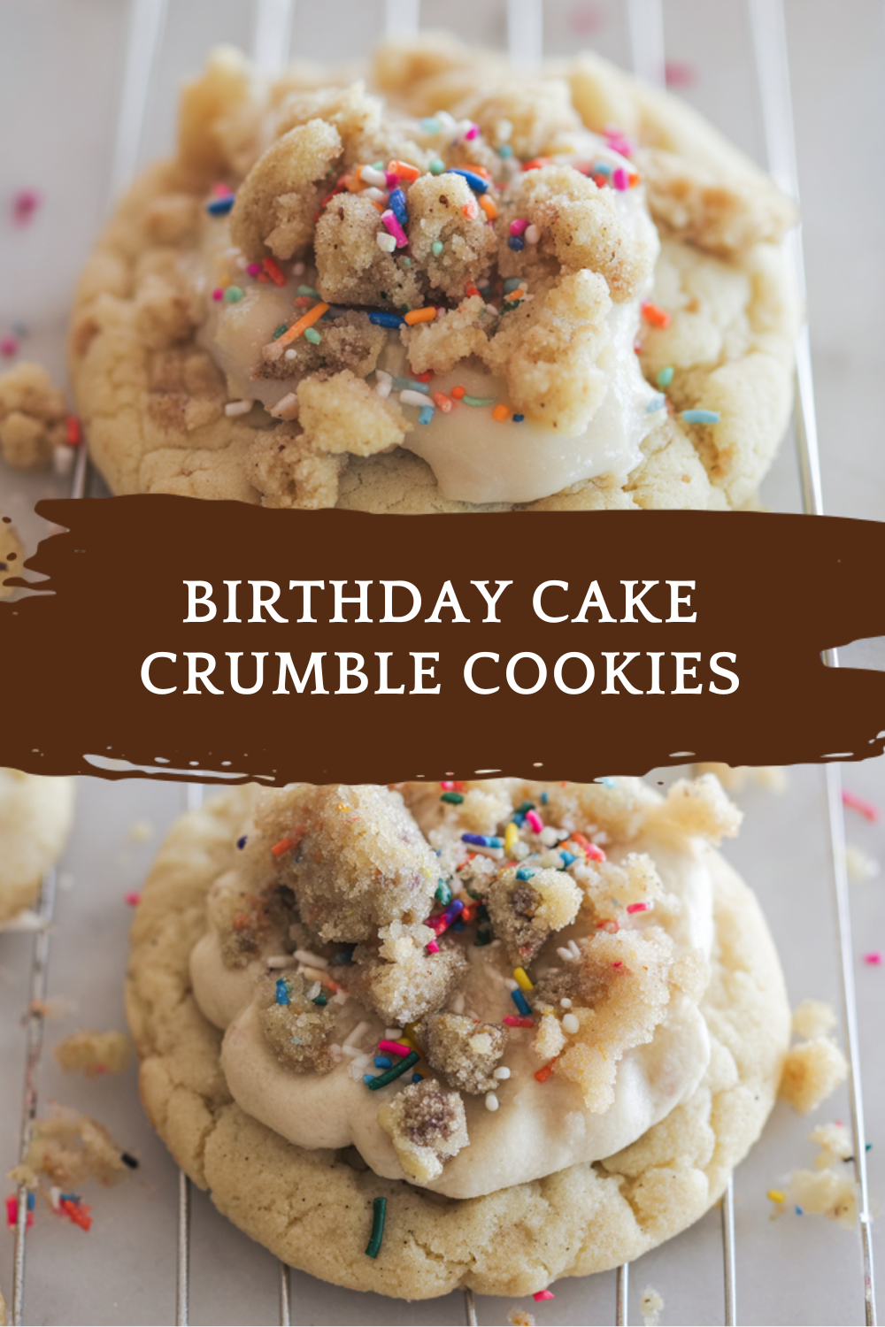 Birthday Cake Crumble Cookies