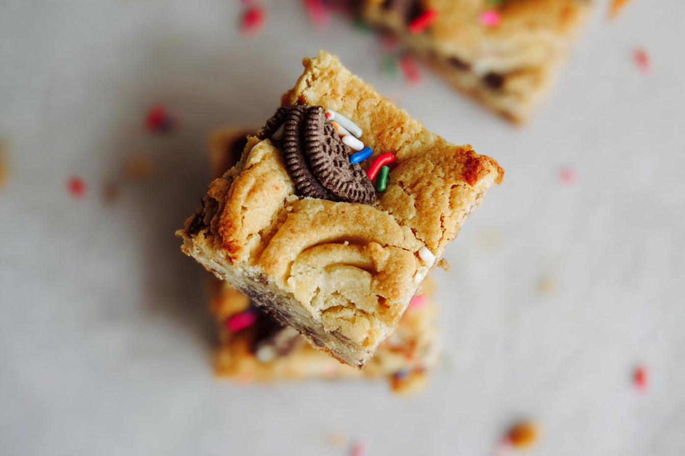 Birthday Oreo Blondies