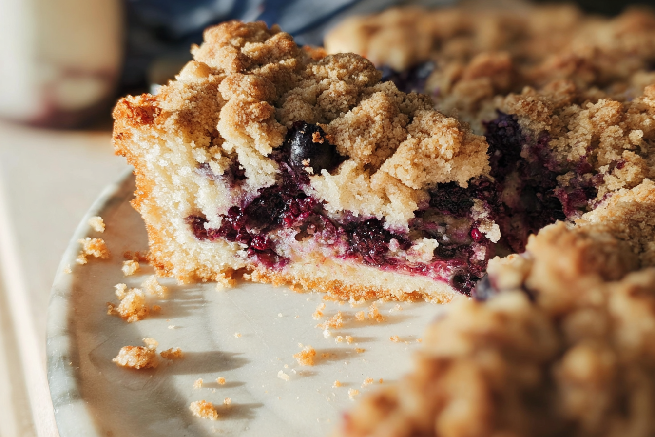Blueberry Buckle Cake