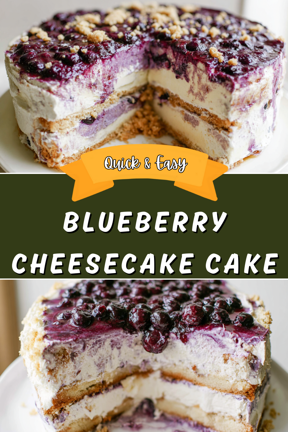 Blueberry Cheesecake Cake