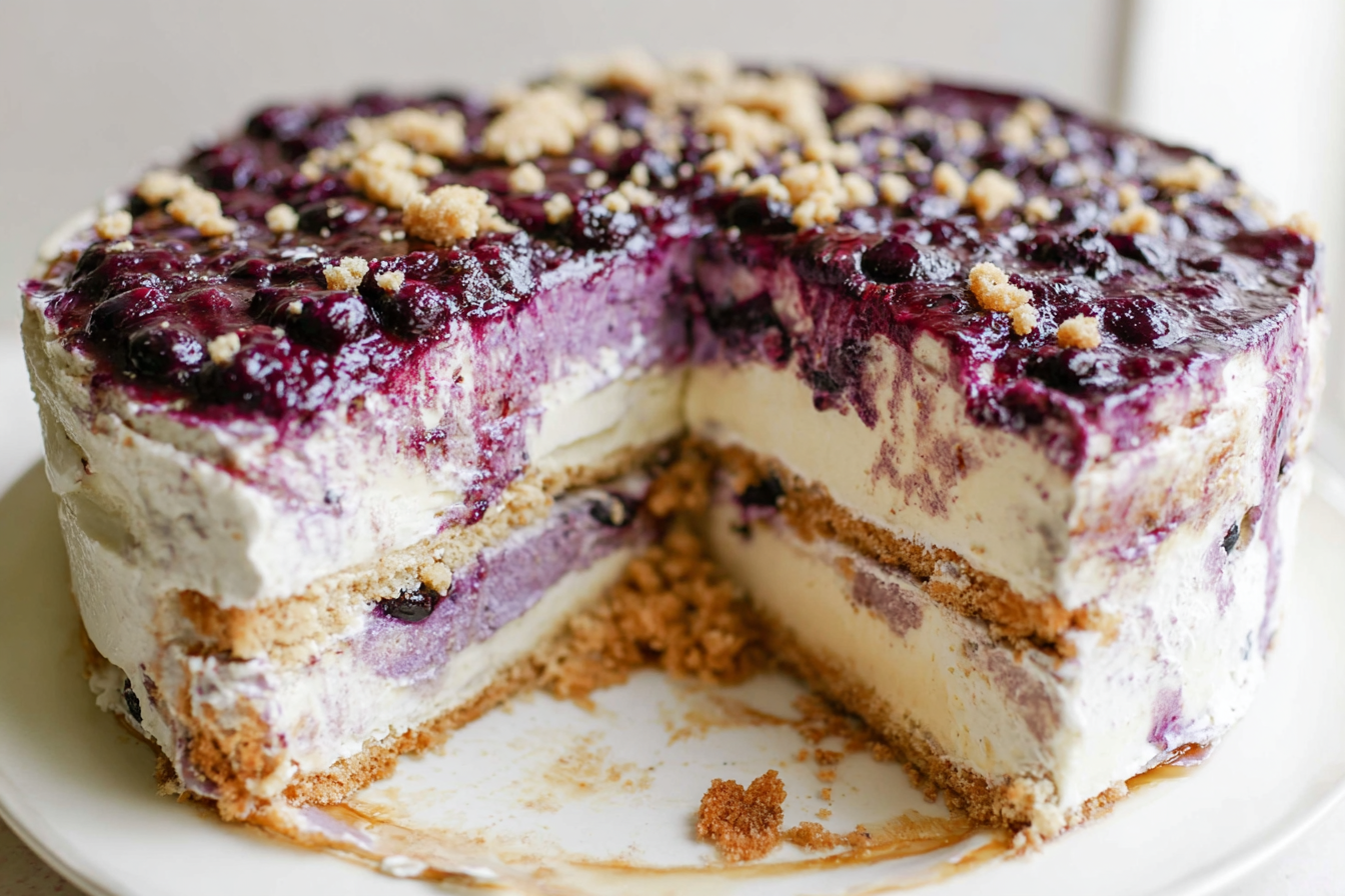 Blueberry Cheesecake Cake