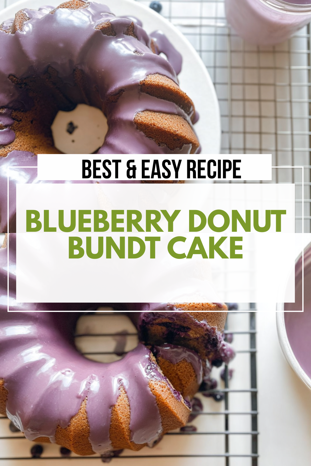 Blueberry Donut Bundt Cake