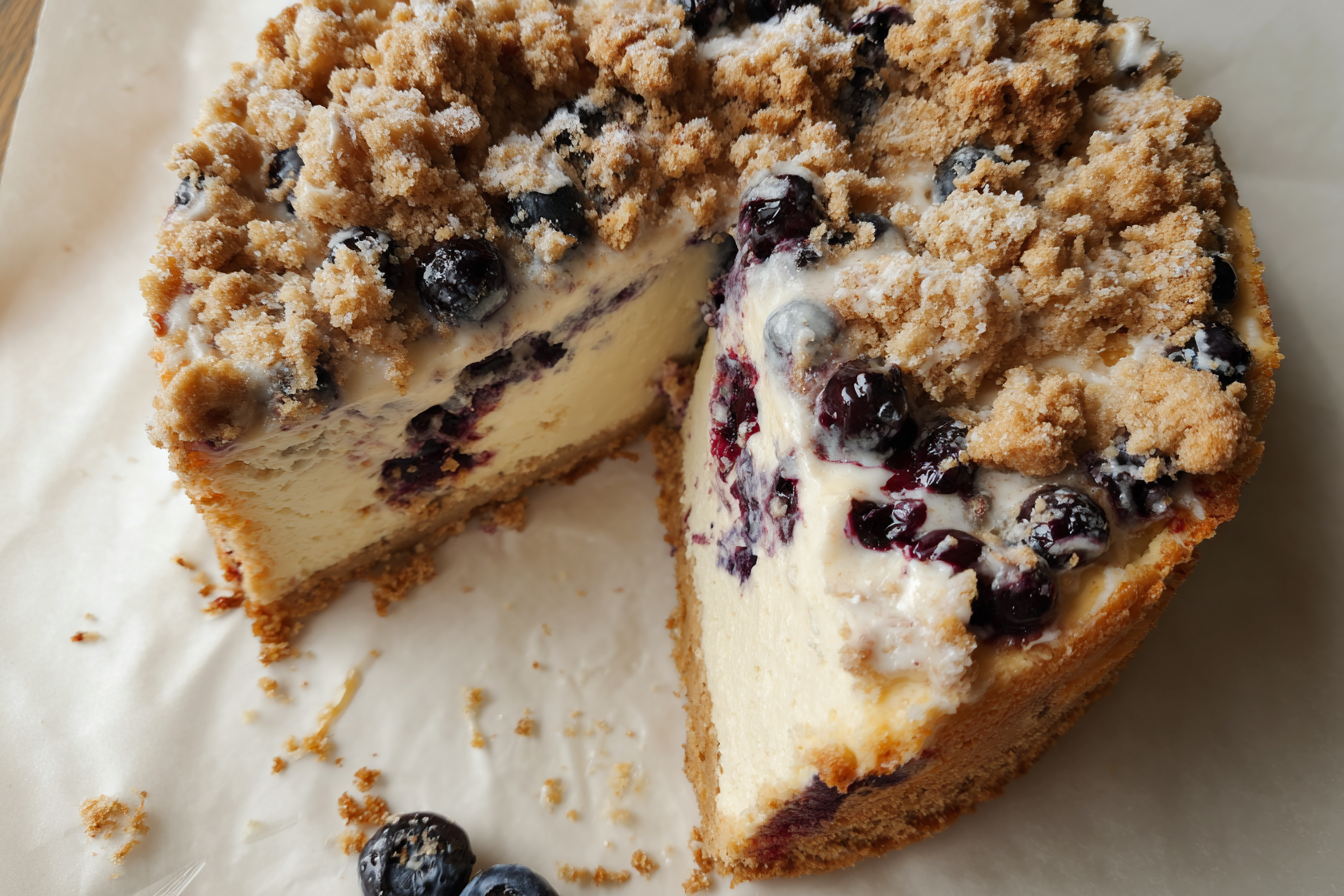 Blueberry Muffin Cheesecake