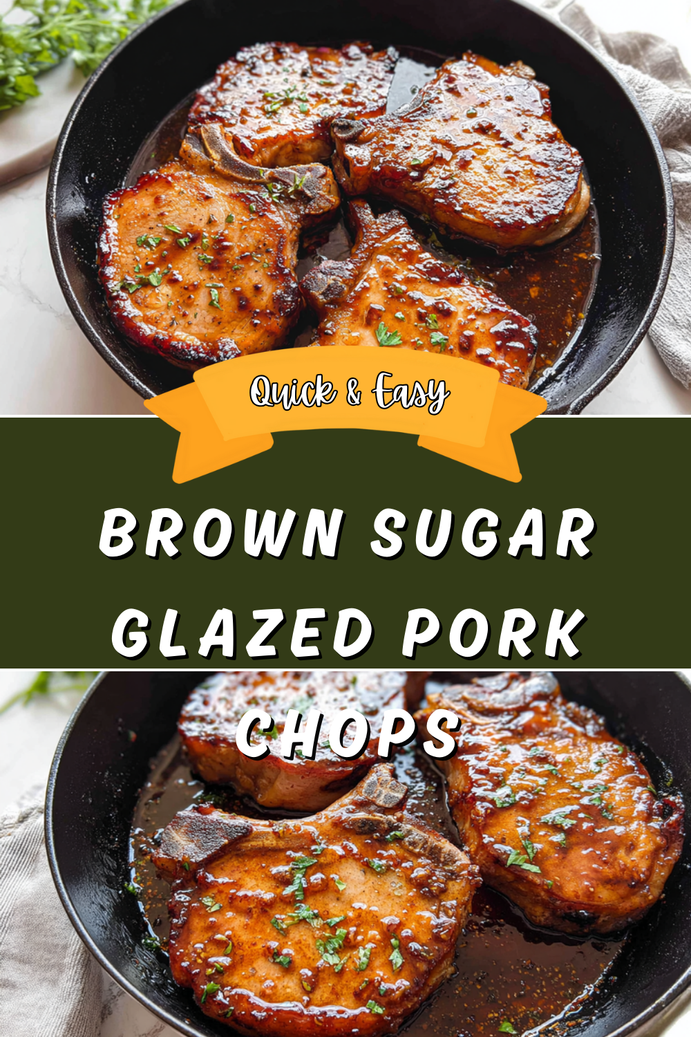 Brown Sugar Glazed Pork Chops