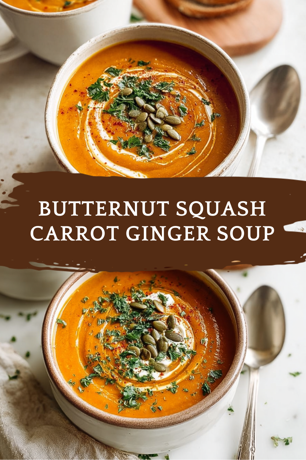Butternut Squash Carrot Ginger Soup