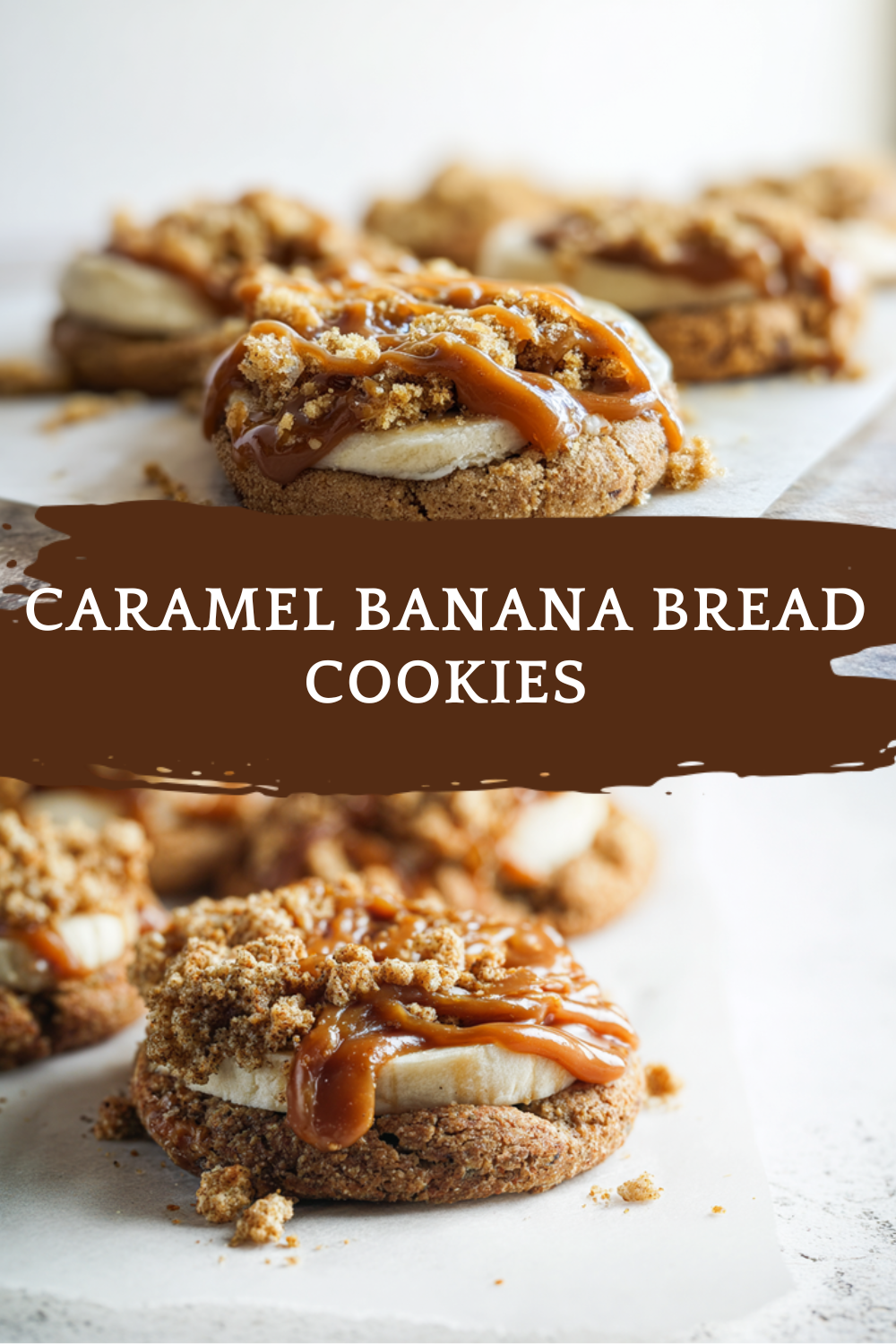 Caramel Banana Bread Cookies