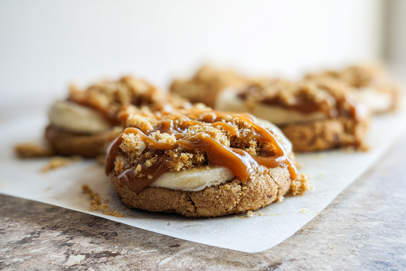 Caramel Banana Bread Cookies