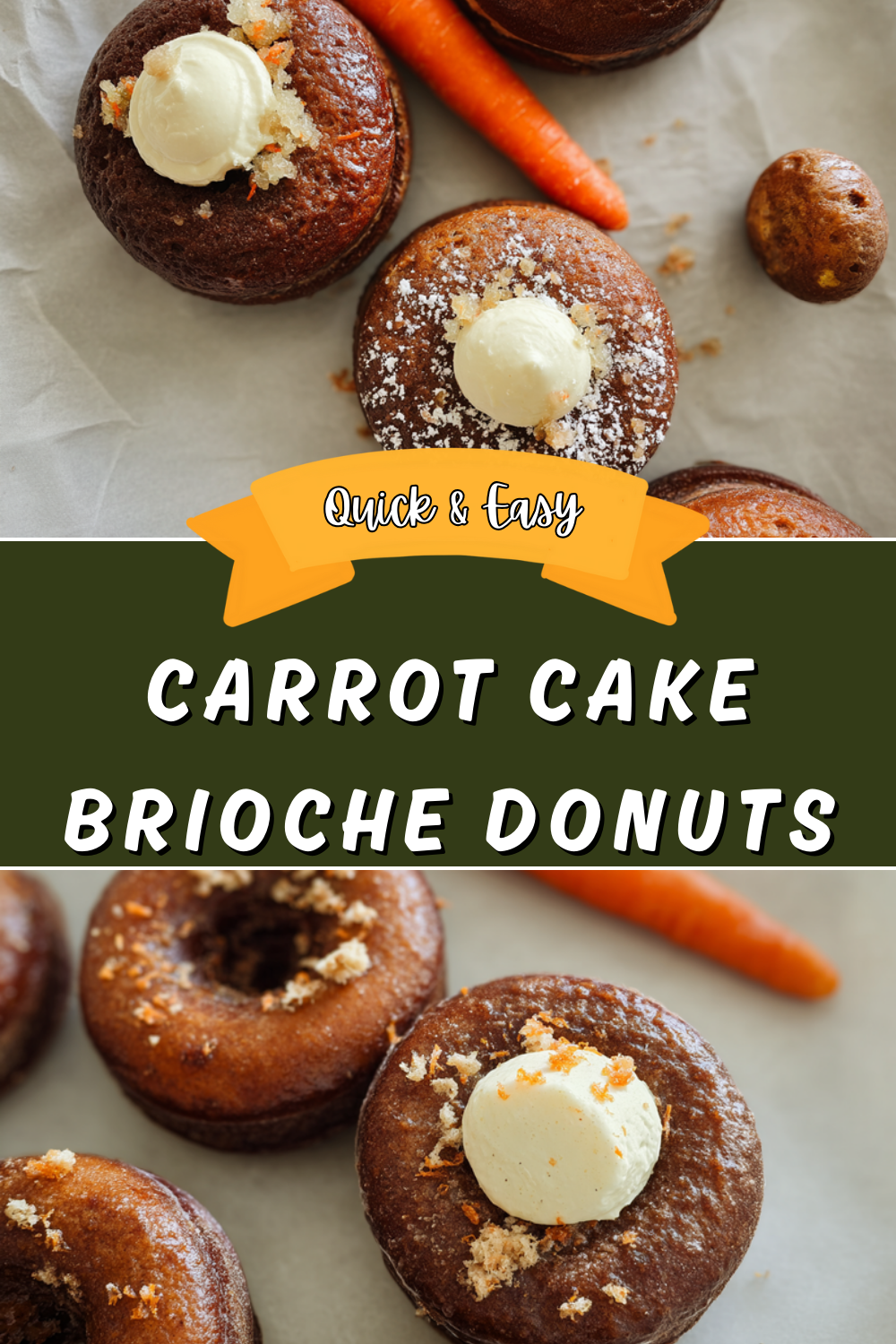 Carrot Cake Brioche Donuts