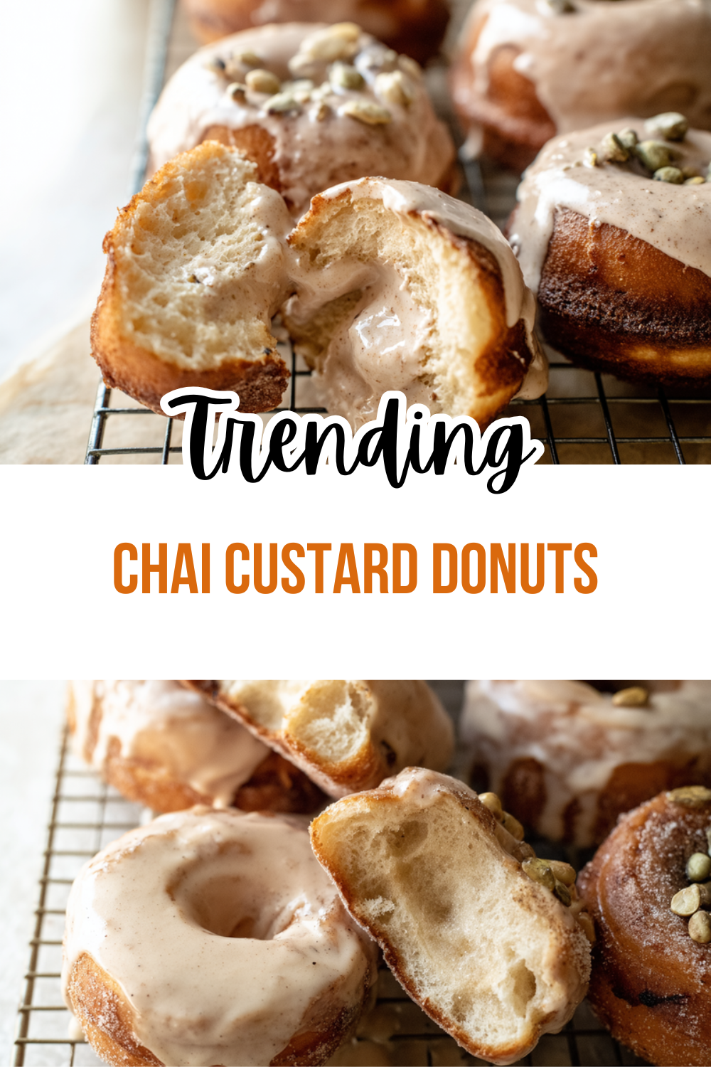 Chai Custard Donuts