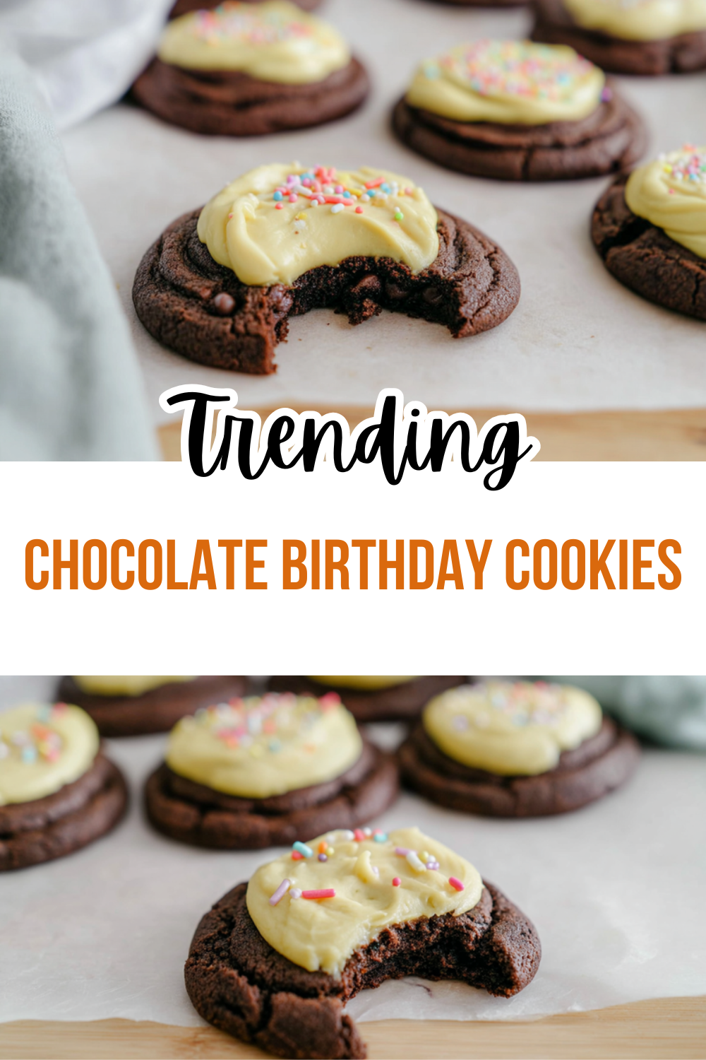 Chocolate Birthday Cookies