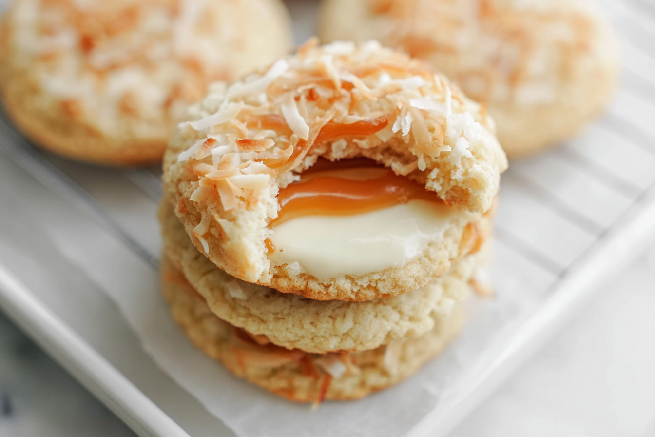 Coconut Caramel Sugar Cookies