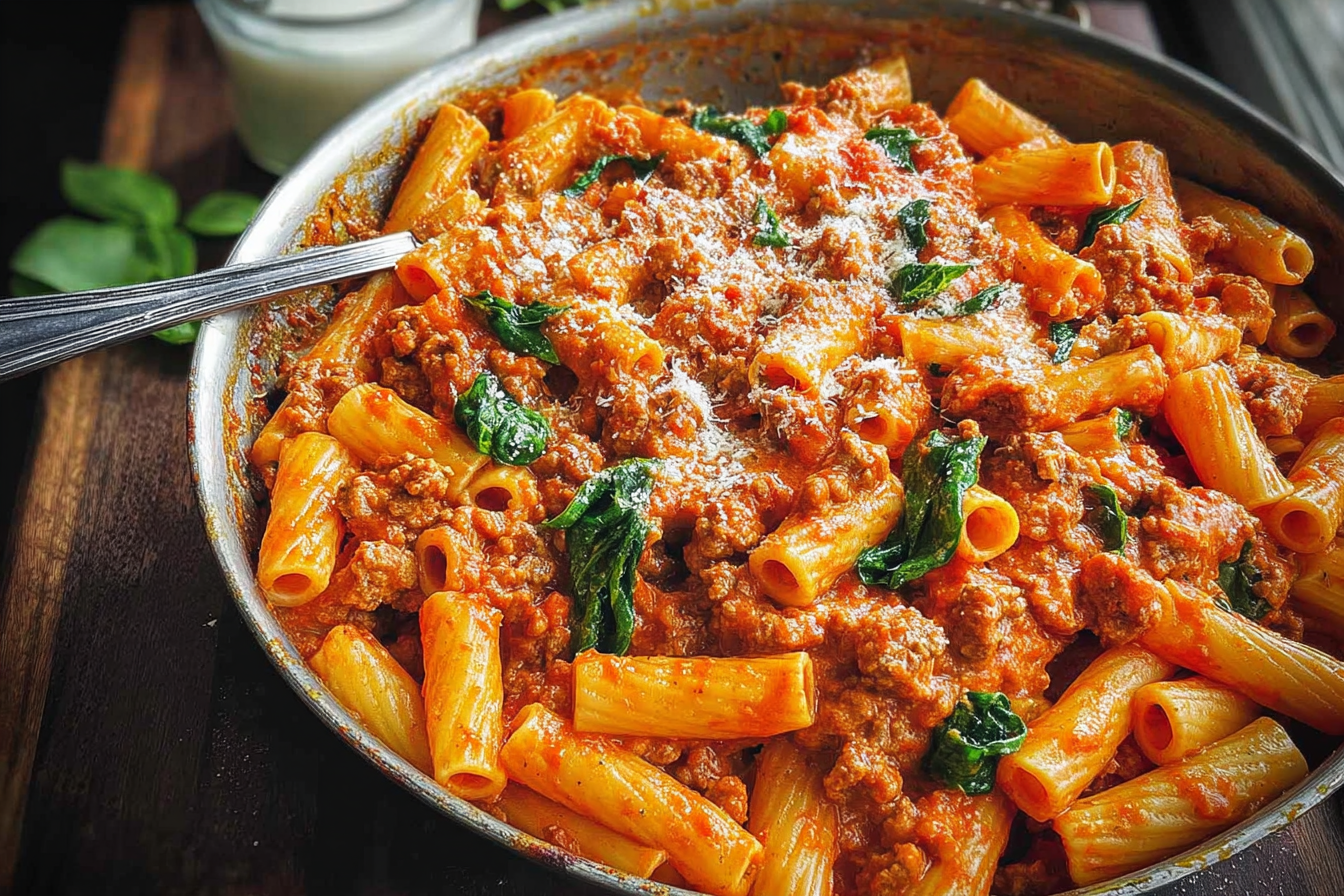 Creamy Sausage Rigatoni