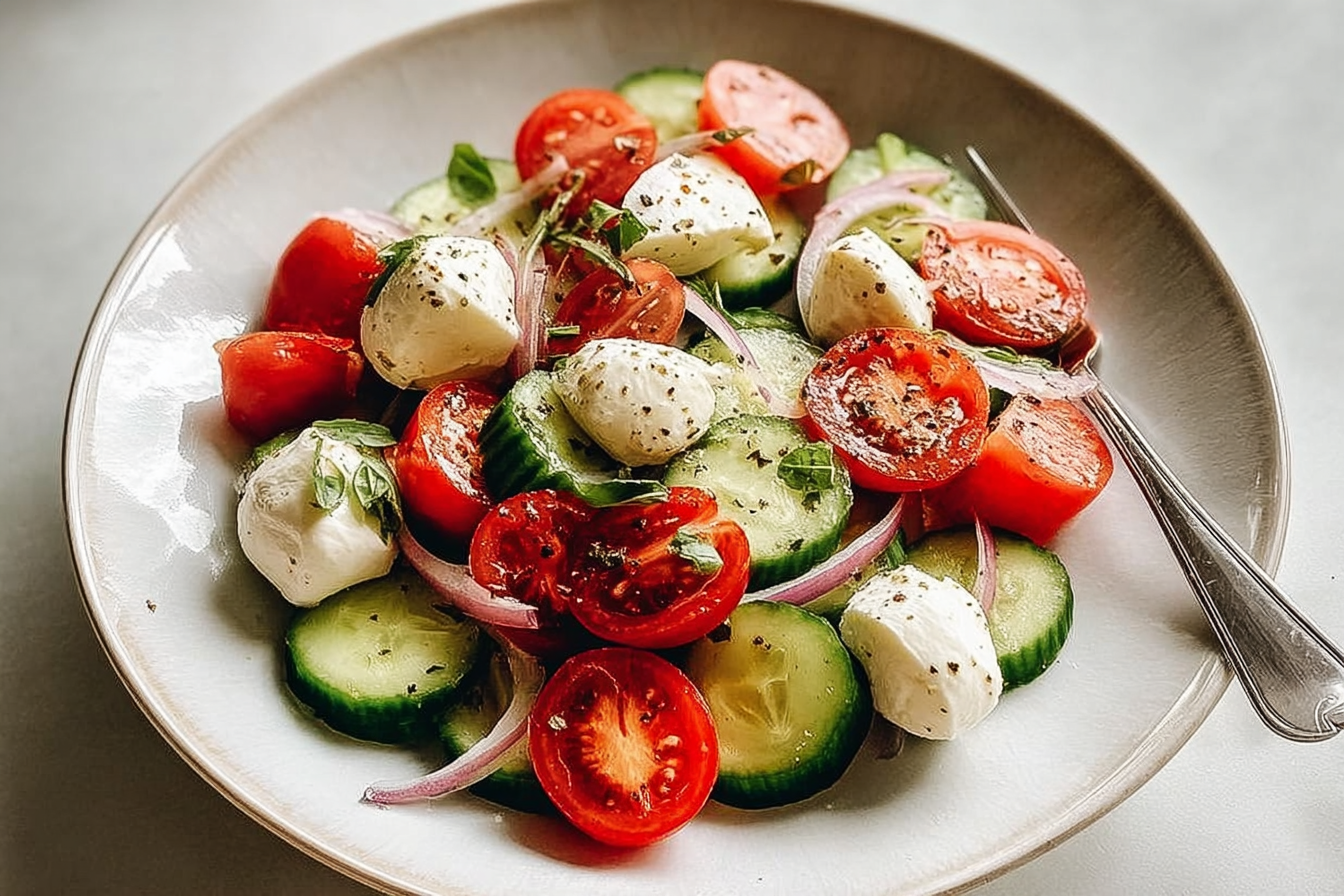 Cucumber Caprese Salad