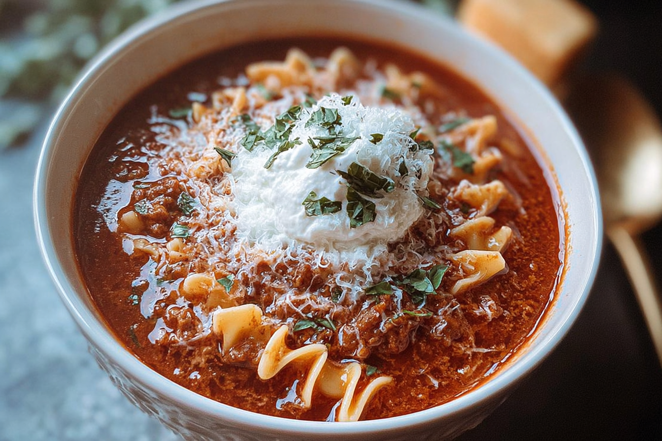 Easy Lasagna Soup