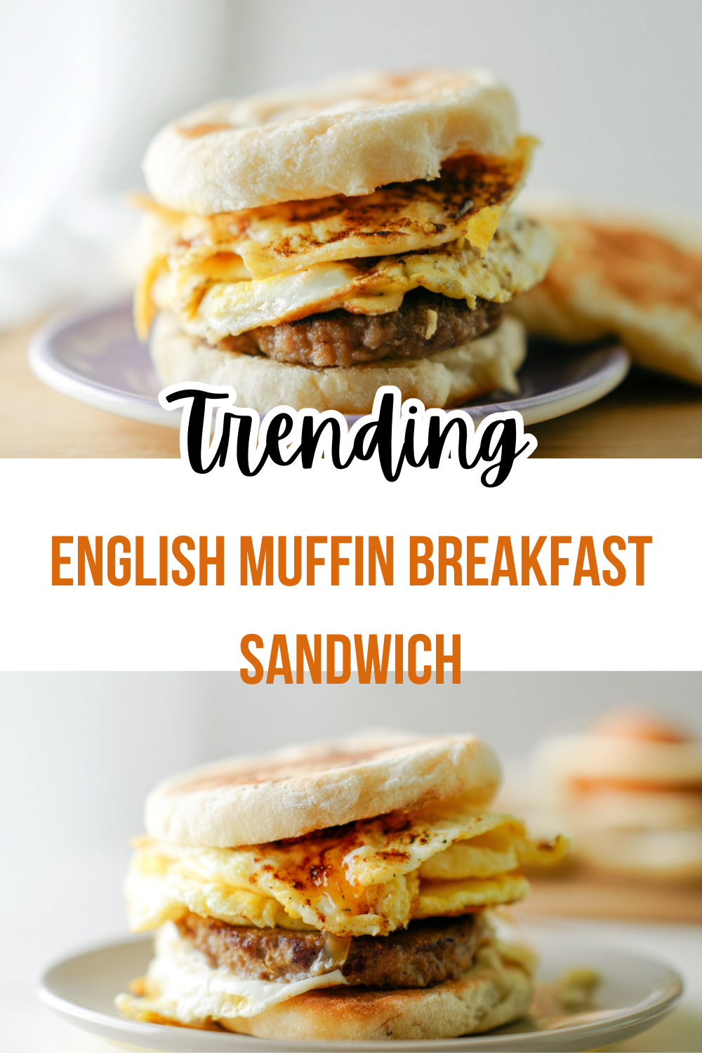 English Muffin Breakfast Sandwich