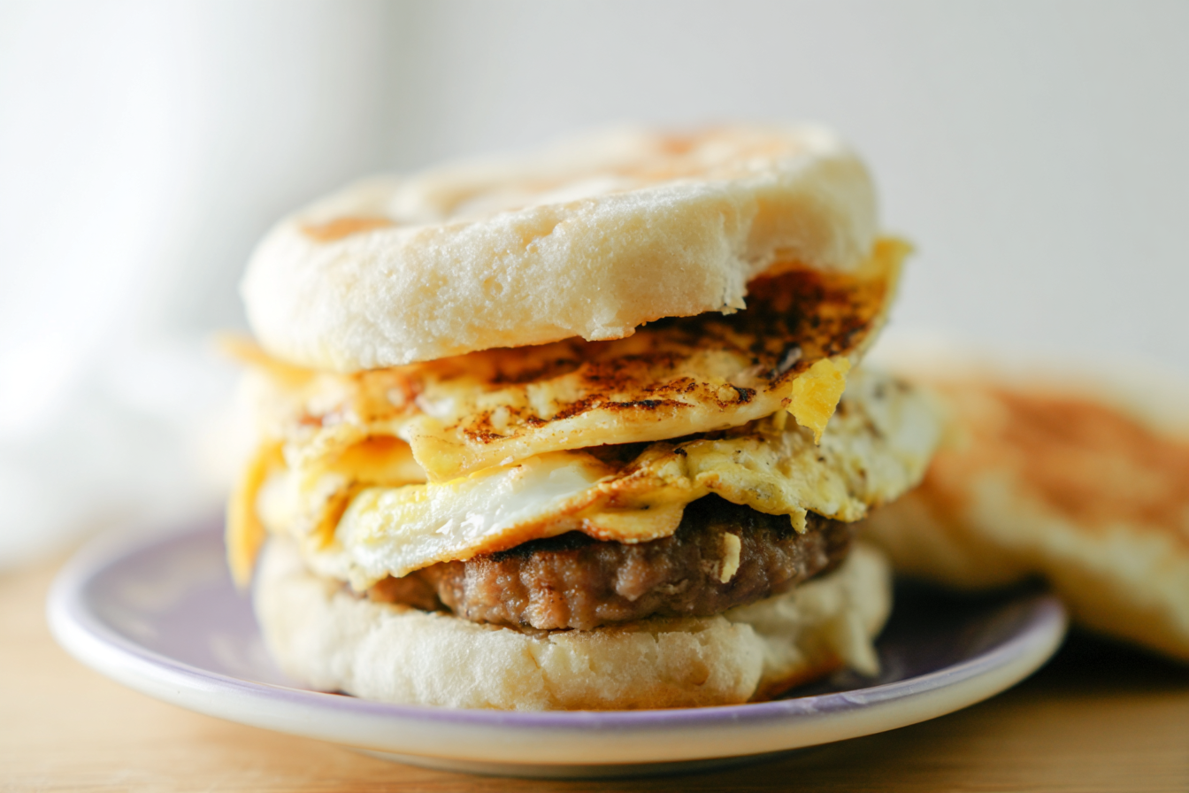 English Muffin Breakfast Sandwich