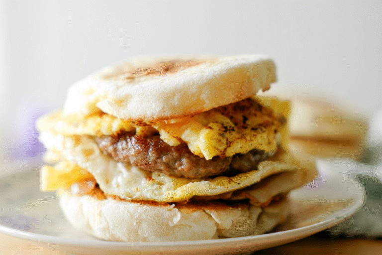 English Muffin Breakfast Sandwich 89.Png