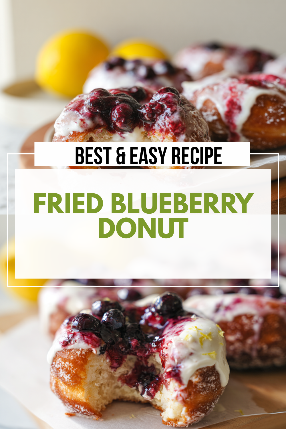 Fried Blueberry Donut