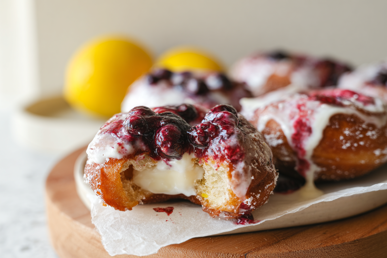 Fried Blueberry Donut