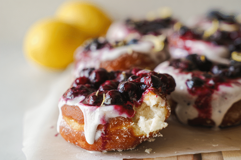 Fried Blueberry Donut 77.Png