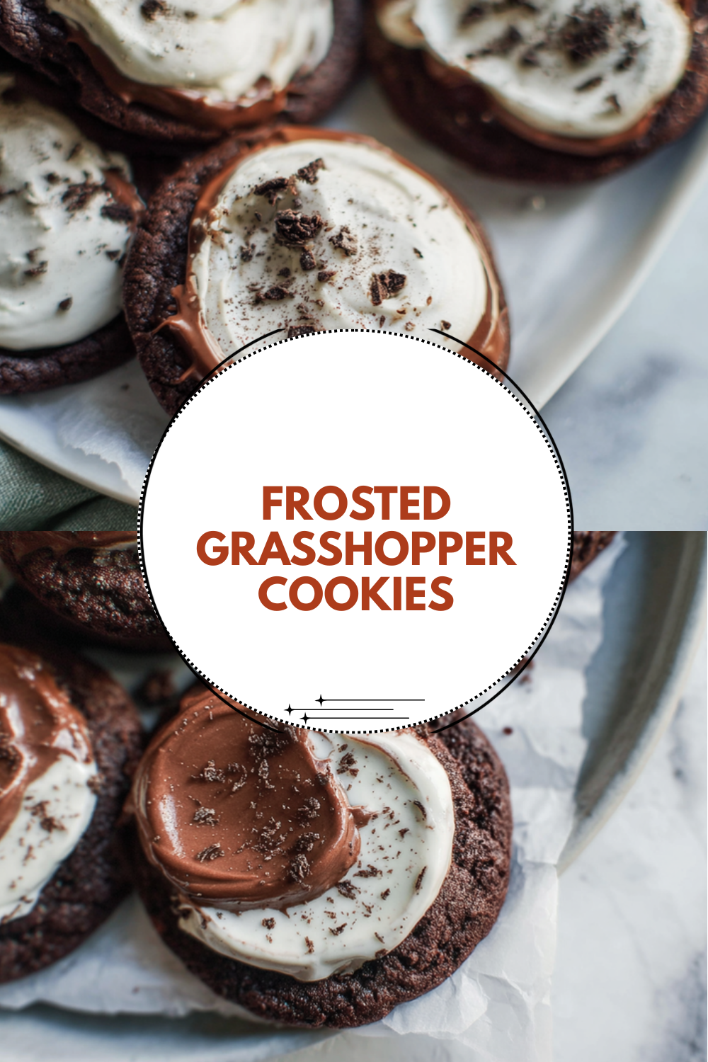 Frosted Grasshopper Cookies