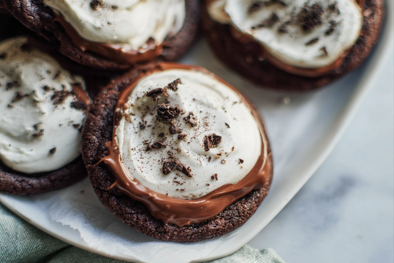 Frosted Grasshopper Cookies