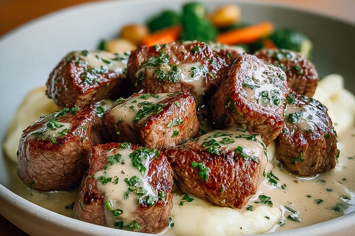 Garlic Butter Steak Bites
